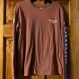 Abercrombie & Fitch Vintage Pink Long Sleeve Soft Tee 100% Cotton